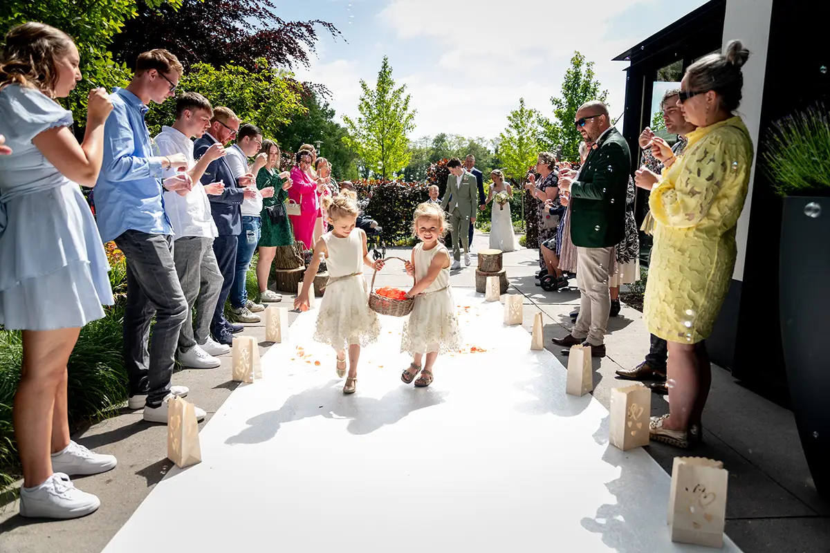 Bruidsmeisjes in bruidsrapportage